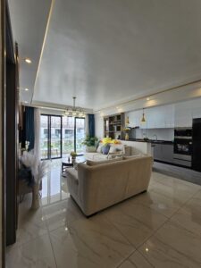 Incredible Modern Finishing Apartment Tiling, Full Kitchen Fitting with Island, etc.